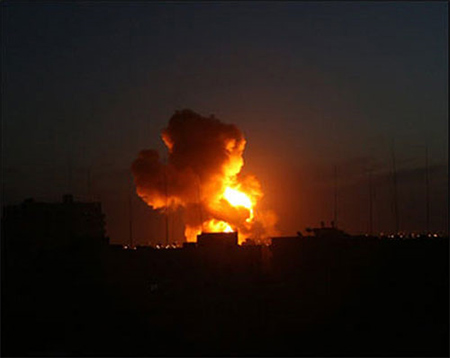 aviacion israeli bombardea gaza